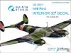 Quinta Studio QD48011 Pe-2 3D-Printed & coloured Interior on decal paper (for Zvezda kits) 1/48